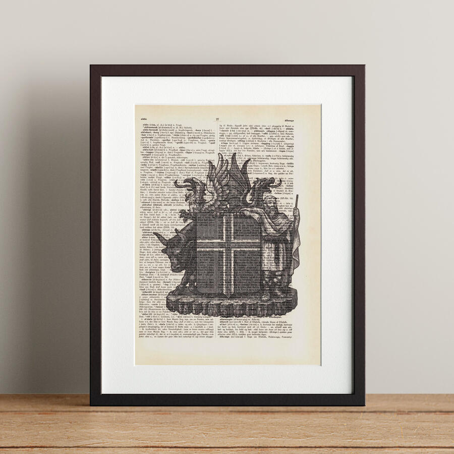 Skjaldarmerki - 21x28.3cm - 5.900 kr