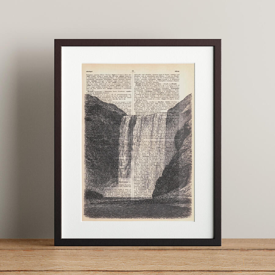 Skógafoss 21x28.3cm 5900 kr