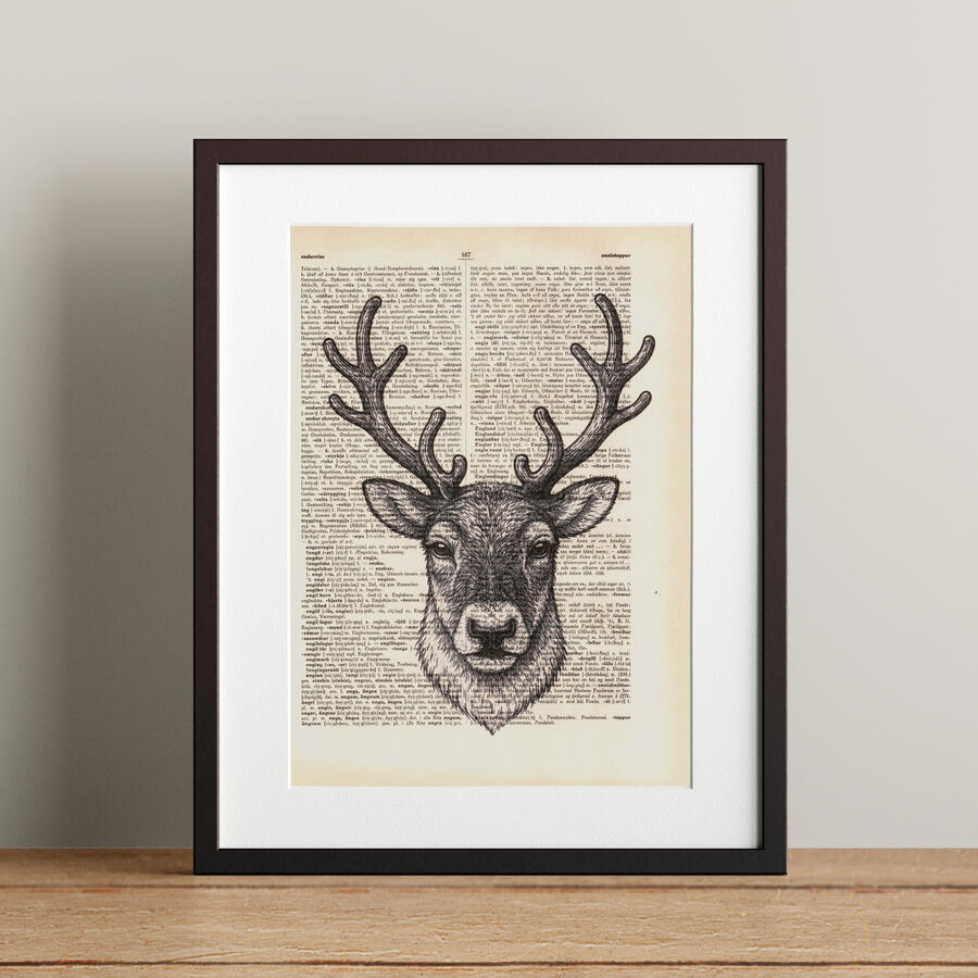 Reindeer 21x28.3cm 5900 kr